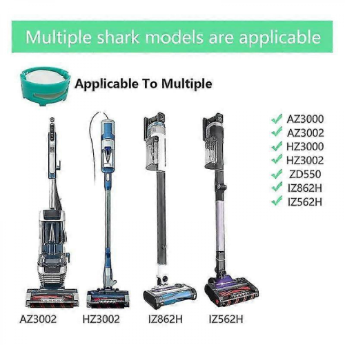 Συμβατό με ανταλλακτικά δοχεία σκόνης Shark για AZ3000/AZ3002/HZ3000, φίλτρο μακράς δια 2