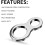 Fishing Swivels Stainless Steel Double Hole Design Model 3# 5