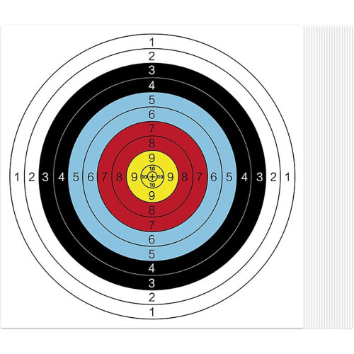 Targets Paper 20 Pack Standard 40x40 Size Paper Target Sheets For Shooting Practice 1