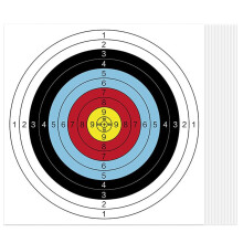 Targets Paper 20 Pack Standard 40x40 Size Paper Target Sheets For Shooting Practice