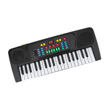 Anfänger-Piano für Kinder - 37-Tasten Keyboard Elektronische Musik Schwarz + Weiß