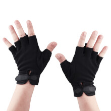 Outdoor-Sport halb fingers Handschuhe Schwarz - Atmungsaktiv & Rutschfest