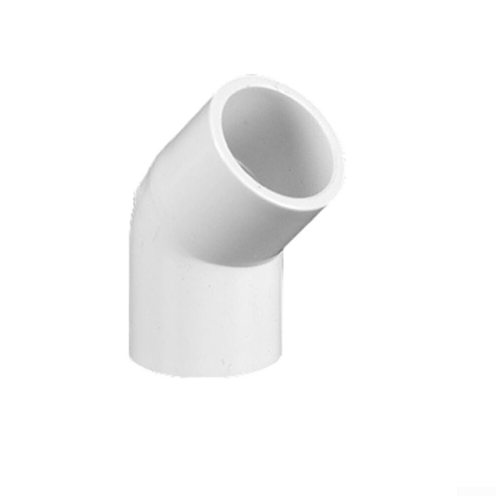 Pvc 45 Degree Elbow Pipe Fitting, Furniture Grade Pvc, High Gloss Finish, Yellowing Resistant, For Water Pipes And Diy 9393856165704