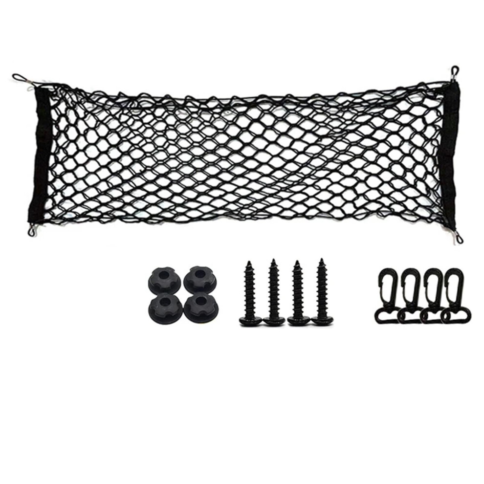 Cargo Net Car Mesh Elastic Nylon Rear Trunk Organizer 110X40 Cm Double Layer Luggage Net Holder 9393856201495