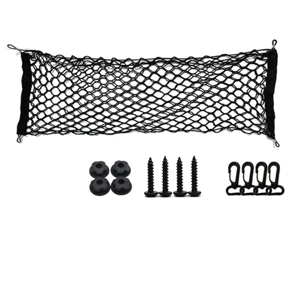 Cargo Net Car Boot Trunk Net Mesh Elastic Nylon Rear Trunk Storage Organizer Double Layer 110X40cm 9016109294975