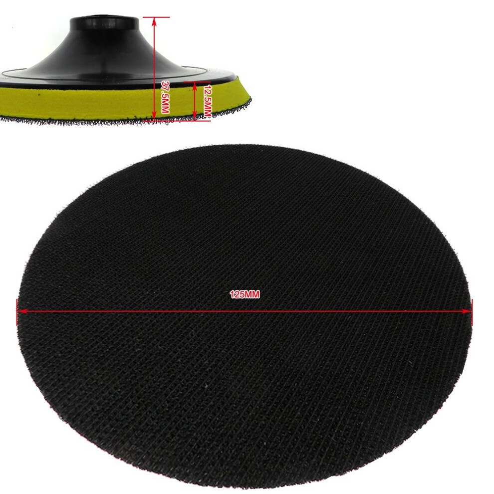 Rotary Sander Backing Pad Hook & Loop Backing Plate Buffing Pad For Sanding Discs M10/M14 Drill Adapter 3/4/5/6/7 Inch 9084446304091