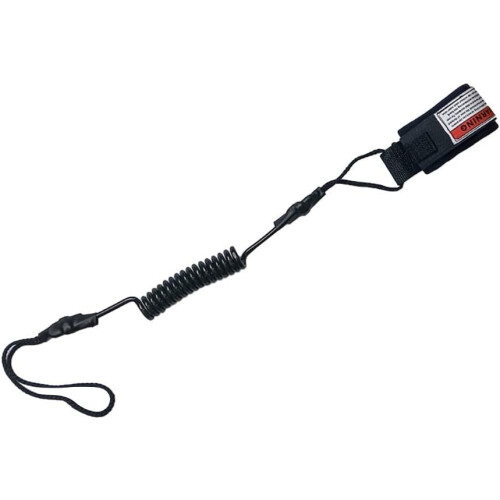 Bodyboard Hand Rope Adjustable Safety Spring Rope Quick Release Black For Paddling 2