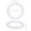 2 Pieces Foam Ring Child Wreath Hoops For Craft Polystyrene Rings 2