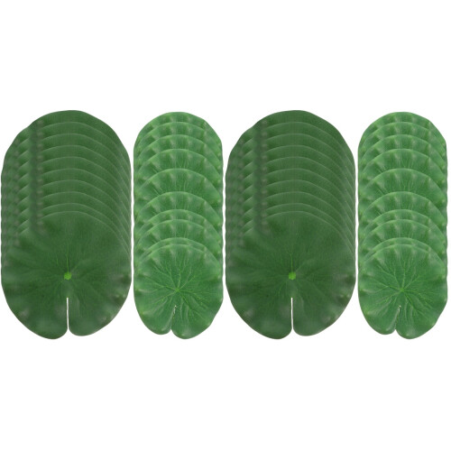 40 Pcs Artificial Lotus Leaves Pond Fountain Decor 1