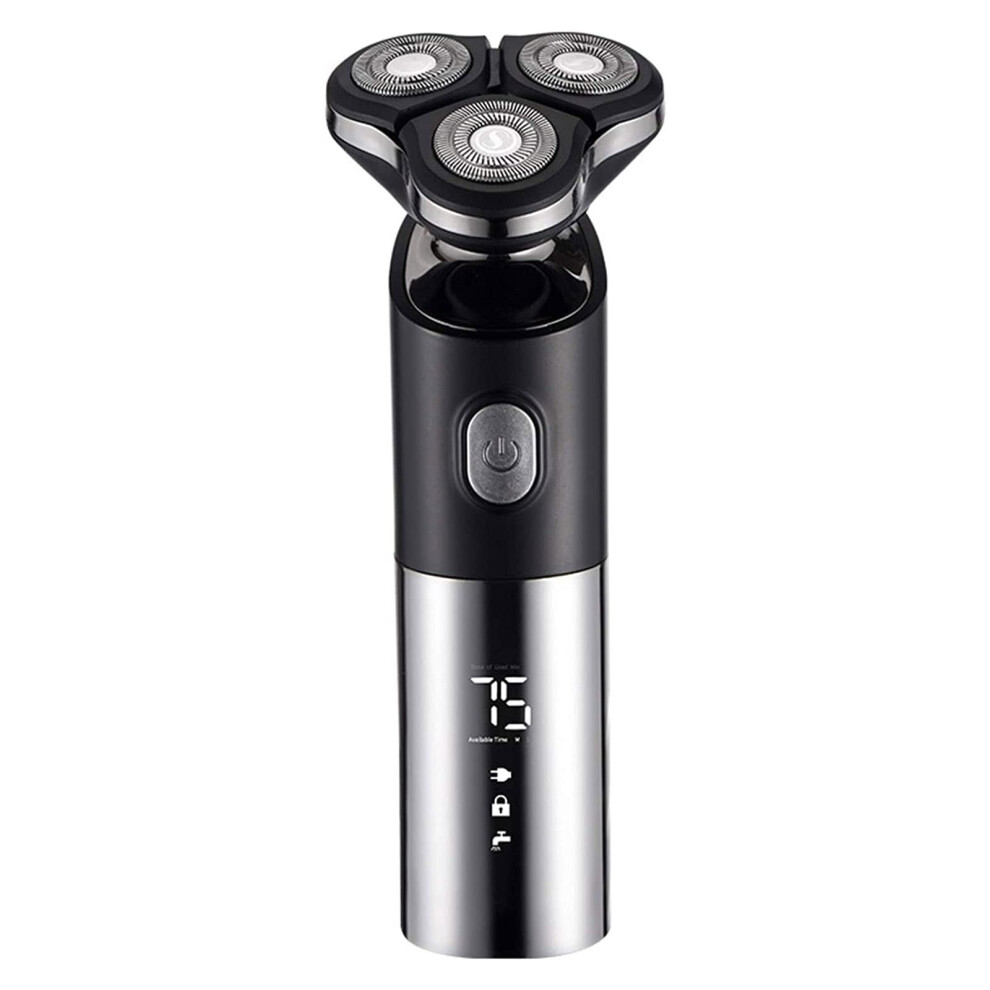 Men's 4-in-1 Electric Shaver & Grooming Kit Cordless Wet/Dry Rotary Shaver USB Fast Charging LED Display