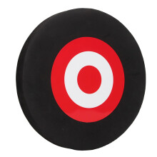 Archery Target Lightweight Wear-Resistant Black and Red for Practice