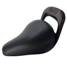 PU Leather Child Bike Seat Waterproof Black, Soft Cushion, One Size Fits Most Child Bikes, Lightweight Saddle