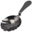 Stainless Steel Cocktail Strainer Black Shell-Shape Barware, Professional Ice Cube Filter Spoon, Bartender Ice Spoon 1