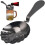 Stainless Steel Cocktail Strainer Black Shell-Shape Barware, Professional Ice Cube Filter Spoon, Bartender Ice Spoon 3