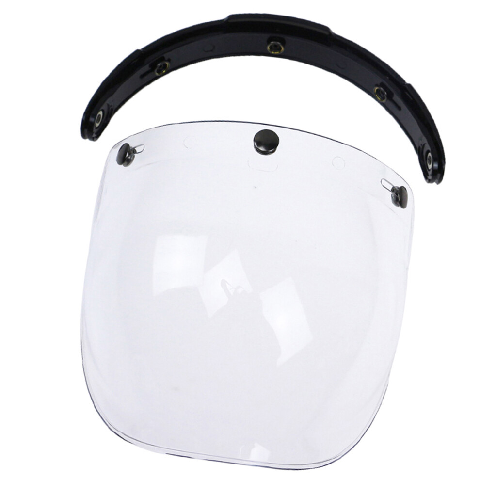 3-Snap Bubble Wind Visor For Motorcycle Helmet, Uv-Protected, 22X20x12cm 4021352220607
