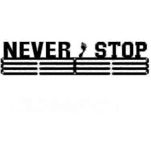 (NEVER STOP) Medal Holder Display Hanger Rack Medals Black
