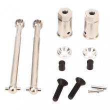 Silver 54mm Steel Front Drive Shaft CVD for Axial Yeti JR 1/18 RC Upgrade