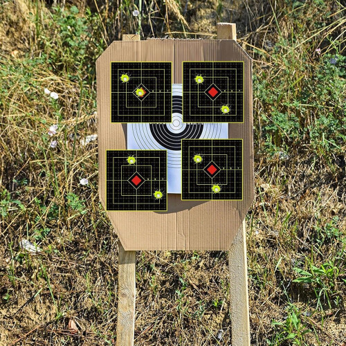 Splatter Reactive Target 6-Inch Splatter Goal 100 Sheets Reactive Target Stickers Fluorescent Yellow Training 1
