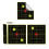 Splatter Reactive Target 6-Inch Splatter Goal 100 Sheets Reactive Target Stickers Fluorescent Yellow Training 1
