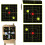 Splatter Reactive Target 6-Inch Splatter Goal 100 Sheets Reactive Target Stickers Fluorescent Yellow Training 4