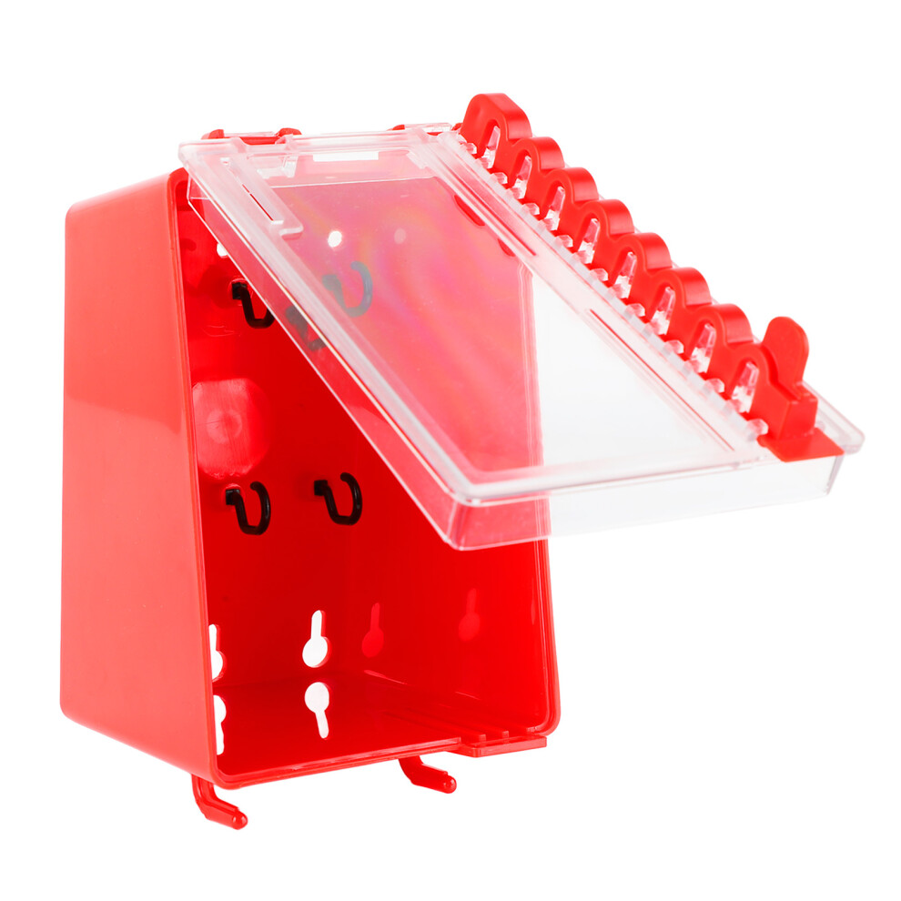 Lock Box Wall Mount 8 Hole Positions Transparent Panel For Keys & Combinations 7661352221128