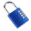Blaues Aluminium-Vorhängeschloss mit 4-stelligem Zahlencode – Hochsicherheit 12
