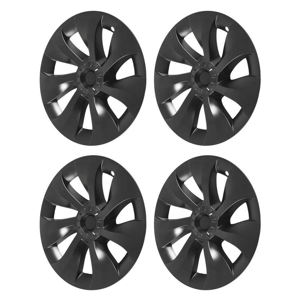4Pcs Grey Whirlwind Style Hubcaps for Tesla Model Y 2020-2023 19in Wheels-image-OPC-PKYNGP6-NEW
