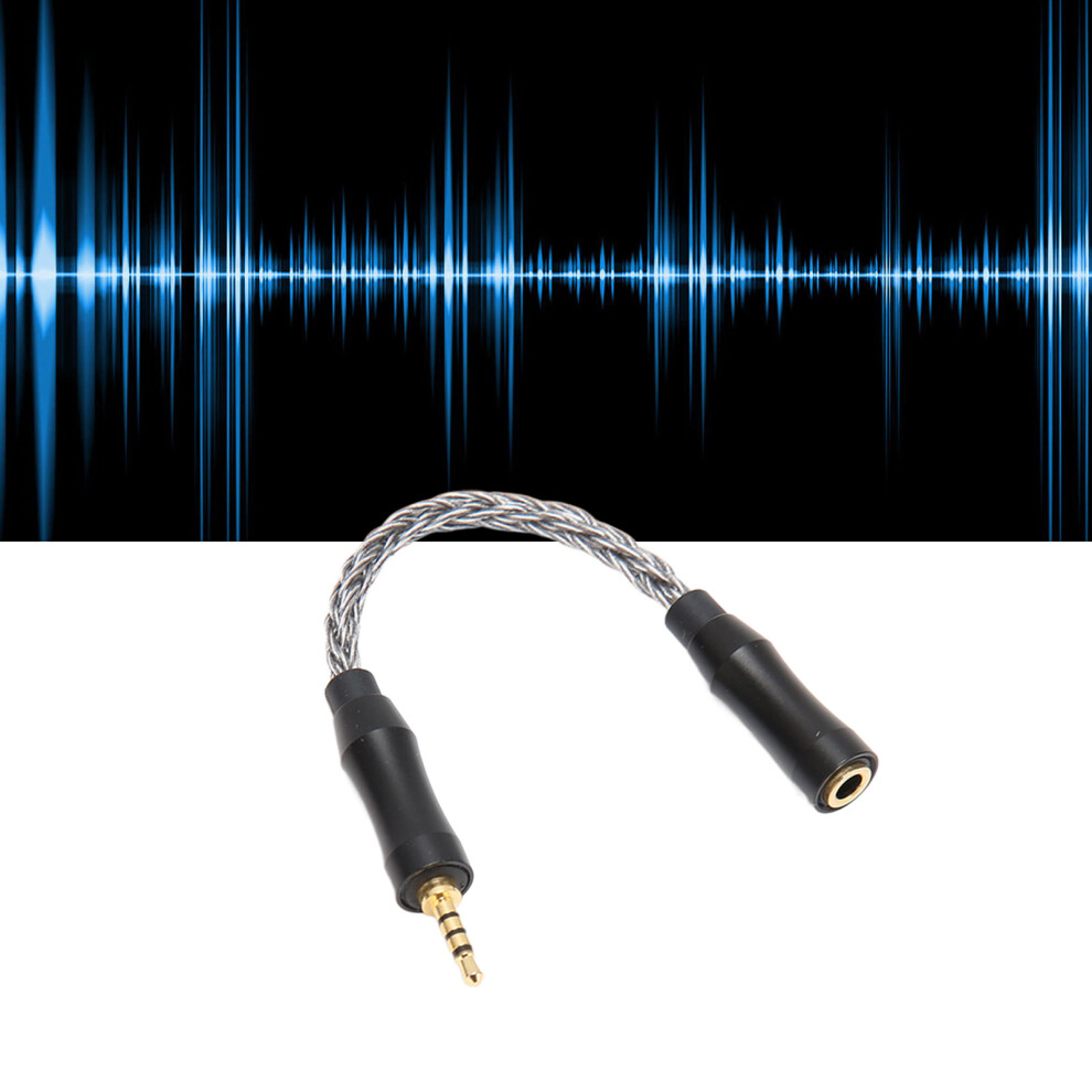 Single Crystal Copper 3.5Mm Female To 2.5Mm Male Sound Cable 14Cm Gray 7671352223312
