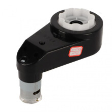 12V 550 Electric Motor Gearbox for Kids' Toy Cars, 12000RPM Adjustable Speed Stroller Part - Black