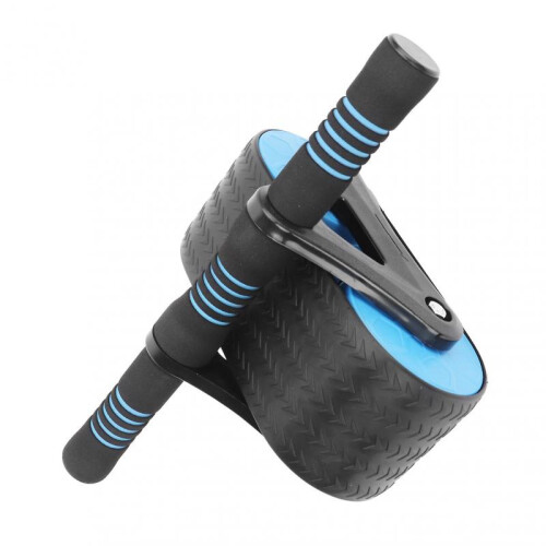Blue Home Gym Abdominal Roller with Ergonomic Handle & Knee Support - Auto Springback 2