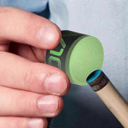 (green)Taom V10 Professional Pool and Billiard Cue Chalk, Blue/Green 2
