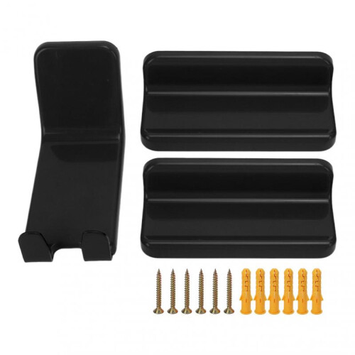 Black Mountain Bike Wall Hanger - Scratch-Resistant Pedal Mount for Storage 1