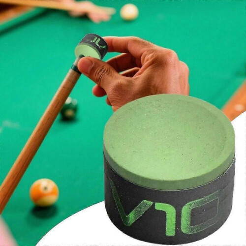 (green)Taom V10 Professional Pool and Billiard Cue Chalk, Blue/Green