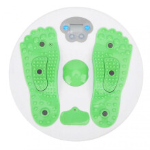 Green Fitness Disc for Waist Twisting with Calorie Counter