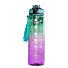 (Style 5) Motivational Water Bottles with Time Marker, Sports Water Bottle