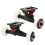 Dual Warped Skateboard Wheel Bracket and Bridge Kit 4