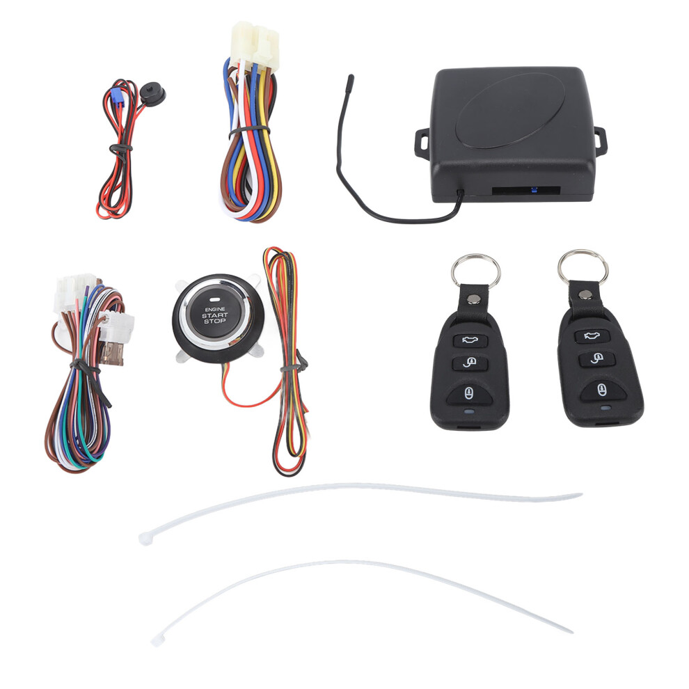 Dc12v Keyless Car Alarm System With Bluetooth Remote Start & Push Button 9311352230436