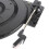 Black Plastic Belt Drive Record Player Turntable for Instruments 12
