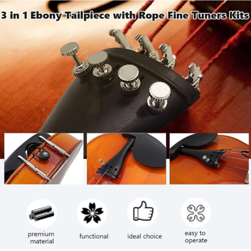 4/4 Kohlefaser Cello-Feinteil mit 4 Tunern Ersatzzubehör 2