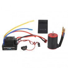 Waterproof 60A Brushless ESC & 3650 3100KV Motor Kit for 1/8 & 1/10 RC Cars
