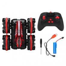 2.4G Amphibious RC Car with Flips for Kids 8+, Works on Land & Water