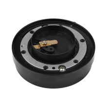 Universal Aluminum Steering Wheel Quick Release Hub Adapter Black 9.5cm