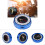 Universal Steering Wheel Quick Release Hub Adapter Blue 9.5cm 5