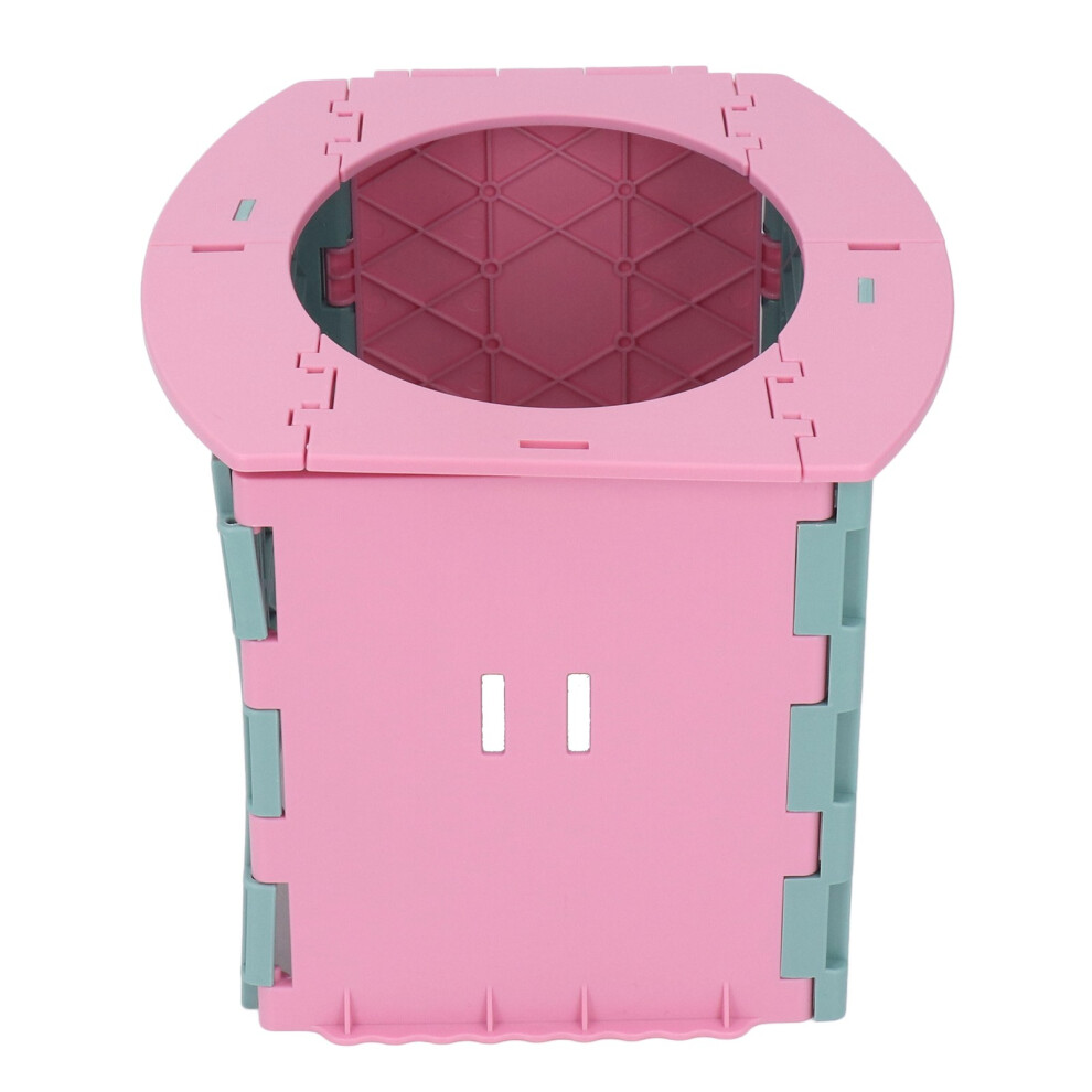Foldable Pink Potty Training Chair - Portable Travel Seat, ABS, 19.5x24.5x15cm