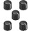 5 Pcs 6mm Potentiometer Control Knobs for Electric Guitar Acrylic Volume Tone Knobs Black 1