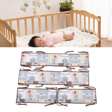 Breathable Crash-Proof Crib Side Bumper Pad for Boys & Girls, 3-inch Wrap