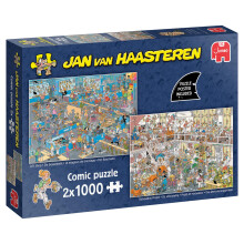 Jumbo Jan Van Haasteren DIY Shop and Renovation Project 2 x 1000 Piece Jigsaw Puzzle