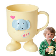 Cup For Brushing Teeth Elephant Toothbrush Holder, Kids Bathroom Cup Storage Organizer, Cartoon Goblet Style