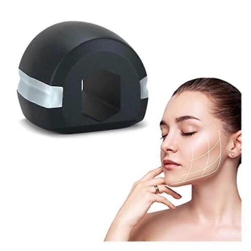 2-Pack Jaw Trainer / Jawline Exerciser - Exercise for the Jaw Muscles Black 1