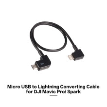 Micro-USB-zu-Lightning-Datenübertragungskabel für Android/iOS-Geräte 1,2 m Schwarz